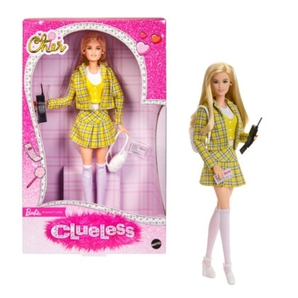 Barbie Other - NFRB Clueless Cher Barbie Doll Yellow Plaid Outfit Mattel NIB NWT